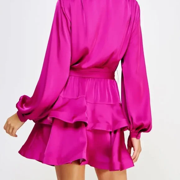 STRUT AND BOLT  SATIN MINI DRESS (L) - Picture 3 of 16